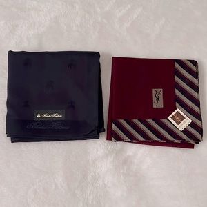 YSL and Brooks Brothers Handkerchief/Scarf